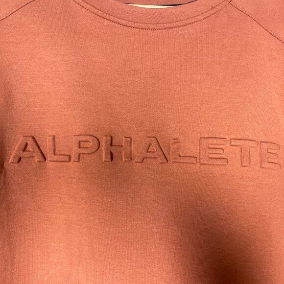 Alphalete Men's Burnt Orange Raised Logo Sweatshirt 2XL Casual Outdoor! - Picture 2 of 5